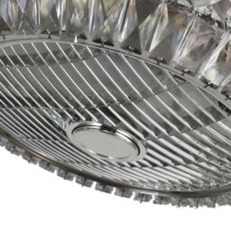 Kabinet UK Round Crystal Flush Mount LED Ceiling Fan Light - thumbnail 2