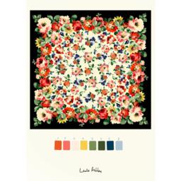 Laura Ashley Garden Floral Print in a White Frame - thumbnail 3