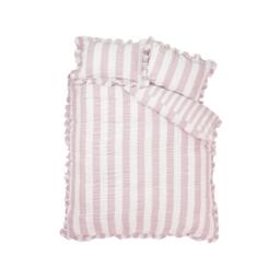 Catherine Lansfield Seersucker Frill Stripe Duvet Cover Set - thumbnail 5