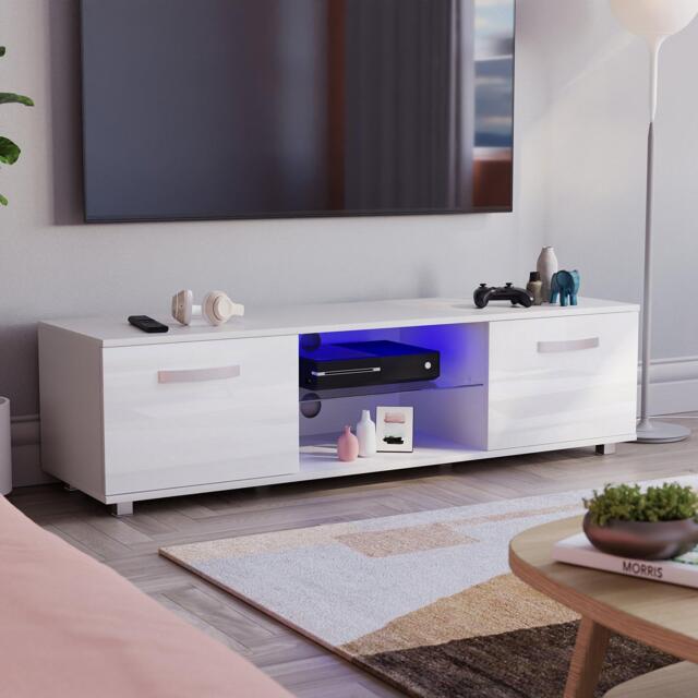 Lassic Vida Designs Cosmo 2 Door Multi LED TV Unit 140cm - image 1