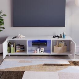 Lassic Vida Designs Cosmo 2 Door Multi LED TV Unit 140cm - thumbnail 8