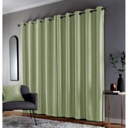 Enhanced Living Goodwood Silver Thermal Blockout Eyelet Curtains - thumbnail 4