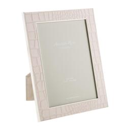 Addison Ross AddisonRoss Cream Faux Croc Photo Frame
