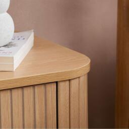 Birlea Axel 1 Drawer Fluted Bedside - thumbnail 3