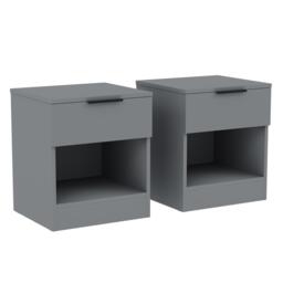 Lassic Trega 1 Drawer Bedside Chest Set Of 2 - thumbnail 9
