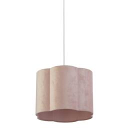 Lighting Collection Scallop Velvet Lampshade - thumbnail 3