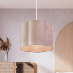 Lighting Collection Scallop Velvet Lampshade