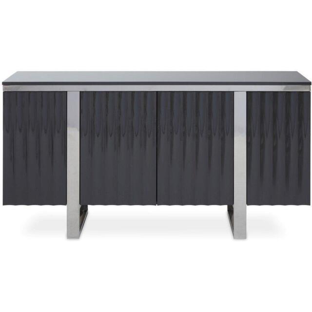 Fifty Five South Genoa Four Door Grey Sideboard