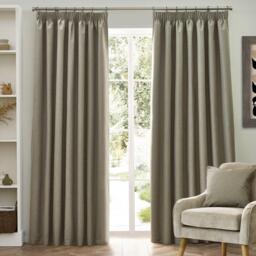 Furn Dawn Textured Blackout Pencil Pleat Curtains - thumbnail 2