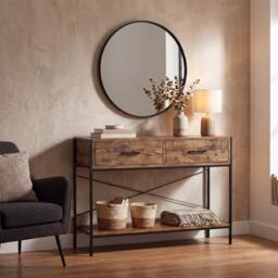 Lassic Vida Designs Brooklyn 2 Drawer Console Table - thumbnail 1