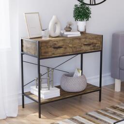 Lassic Vida Designs Brooklyn 2 Drawer Console Table - thumbnail 1