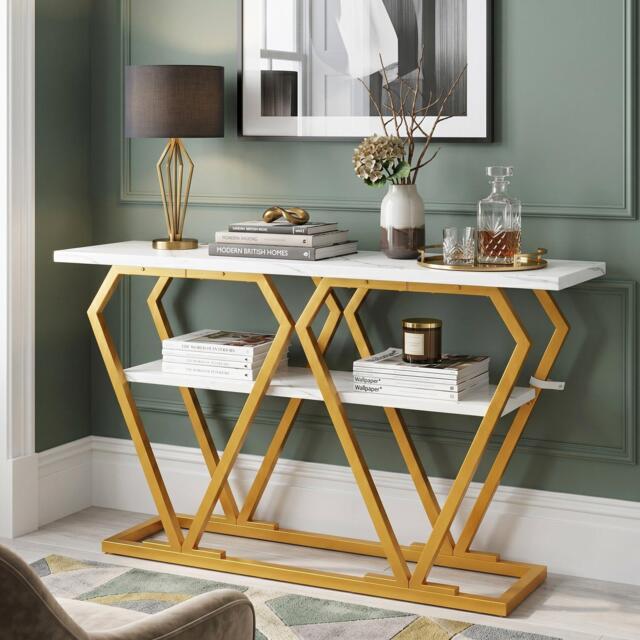 Urban Meuble Modern Console Table with Storage Shelf - image 1