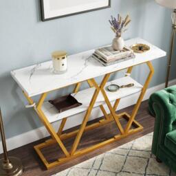 Urban Meuble Modern Console Table with Storage Shelf - thumbnail 4