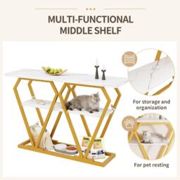 Urban Meuble Modern Console Table with Storage Shelf - thumbnail 7