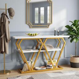 Urban Meuble Modern Console Table with Storage Shelf - thumbnail 3