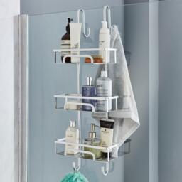 House of Home 3 Tier Aluminium Over Door Shower Caddy - thumbnail 4