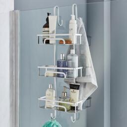 House of Home 3 Tier Aluminium Over Door Shower Caddy - thumbnail 1