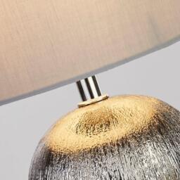 Lighting Collection Silver Ball Lamp - thumbnail 4