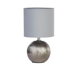 Lighting Collection Silver Ball Lamp - thumbnail 3