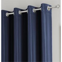 Enhanced Living Supersoft Navy Thermal Blockout Eyelet Curtains - thumbnail 2