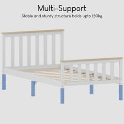 Lassic Vida Designs Milan Single Wooden Bed, High Foot - thumbnail 3