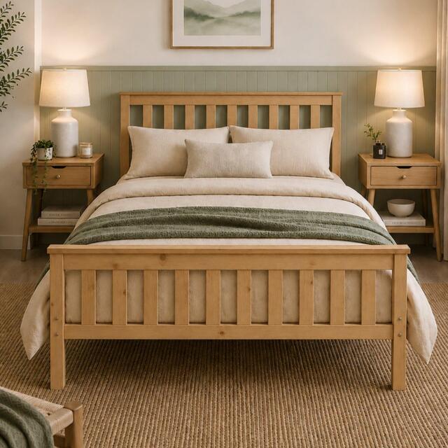 Aspire Atlantic Bed Frame in Natural - image 1