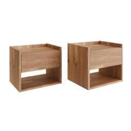 GFW Harmony Wall Mounted Pair of Bedside Tables - thumbnail 3