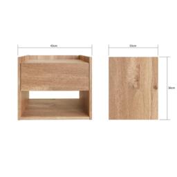 GFW Harmony Wall Mounted Pair of Bedside Tables - thumbnail 6