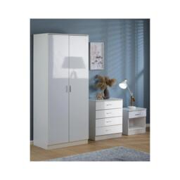 Homelife Carleton 3 Piece Gloss Bedroom Set