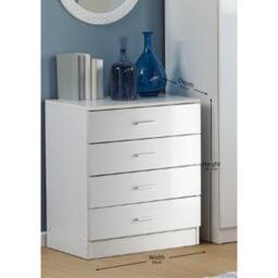 Homelife Carleton 3 Piece Gloss Bedroom Set - thumbnail 3