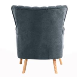 Kabinet UK Dark Grey Armchair and Footstool - thumbnail 7