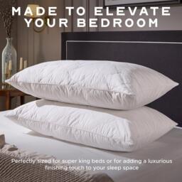Snuggledown Hotel Luxury Cotton Quilted Kingsize Firm Pillow - thumbnail 3