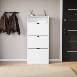 Lassic Vida Designs 3 Drawer Shoe Cabinet With Shelf - thumbnail 8