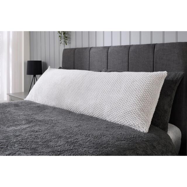 Downland Waffle Bolster/Body Pillow 137cm - Grey - image 1