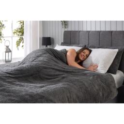 Downland Waffle Bolster/Body Pillow 137cm - Grey - thumbnail 2