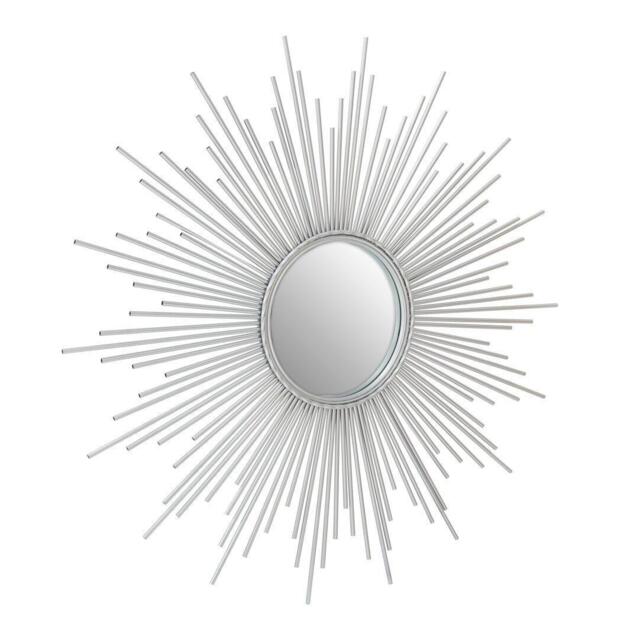 Interiors by Premier Cristal Silver Finish Wall Mirror