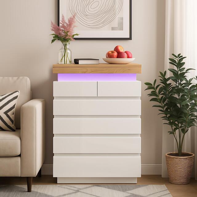 Urban Meuble White Sideboard Modern Design Storage - image 1