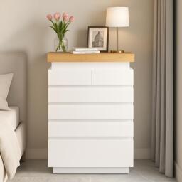 Urban Meuble White Sideboard Modern Design Storage - thumbnail 3