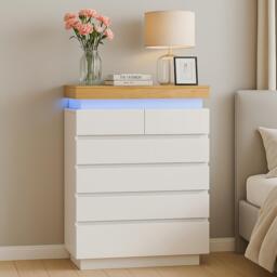 Urban Meuble White Sideboard Modern Design Storage - thumbnail 2