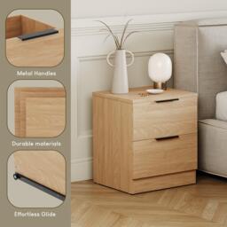 Lassic Trega 2 Drawer Bedside Chest Set Of 2 - thumbnail 8