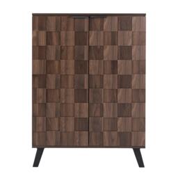 Urban Meuble Vintage Geometric Textured Shoe Cabinet - thumbnail 5