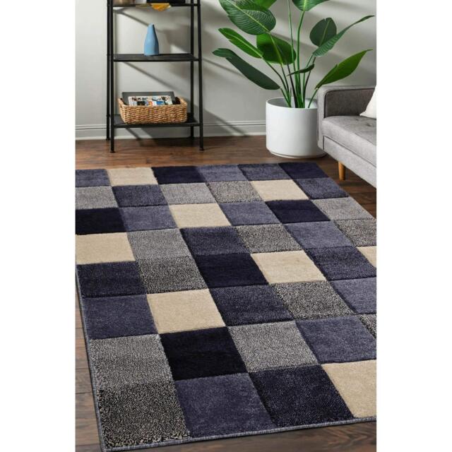 Homemaker Newport Blocks Rug Blue - image 1