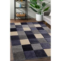 Homemaker Newport Blocks Rug Blue