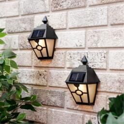 Streetwize Solar Wall-Mounted Lanterns 2-Pack