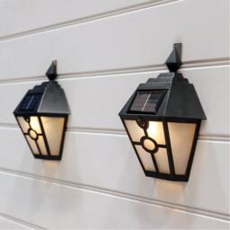 Streetwize Solar Wall-Mounted Lanterns 2-Pack - thumbnail 8
