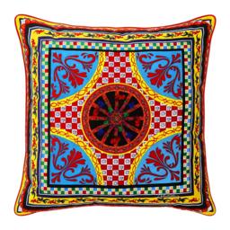 Dolce and Gabbana Casa DolceandGabbanaCasa Carretto Velvet Cushion - 75x75cm - Floral