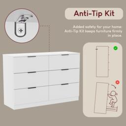 Lassic Trega 6 Drawer Chest of Drawers - thumbnail 8