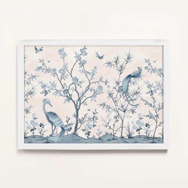 Laura Ashley Tregaron Garden Print in a White Frame - image 1