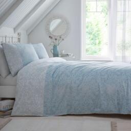 Dreams and Drapes Frampton Reversible Duvet Cover Set in Blue - thumbnail 1