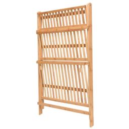 LIFE IDEAS 3-Tier Foldable Wooden Ladder Shelf Brown - thumbnail 4